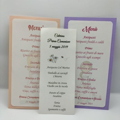 Menu Personalizzabili