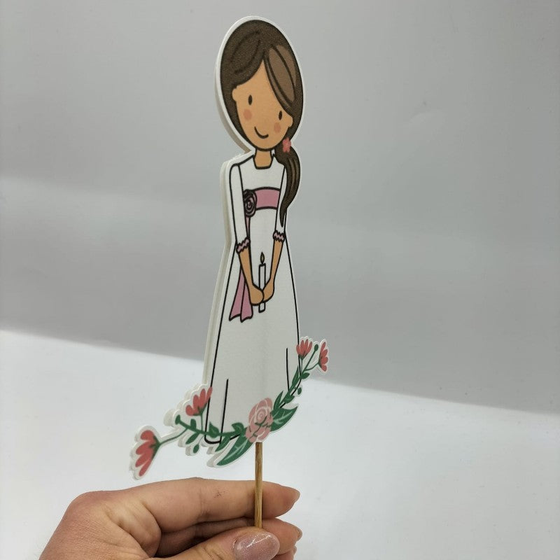 Cake Topper Personalizzabile - Vari Modelli - Bambina