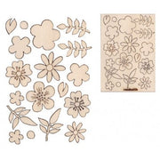 18 Sagome Fiorellini In Legno Renkalik