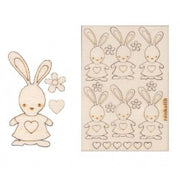 6 Sagome Coniglietta Sissi Renkalik