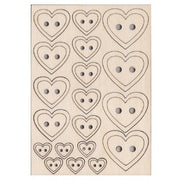 Bottoni Cuore In Legno Renkalik