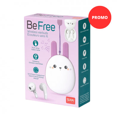 Legami Auricolari Bluetooth Bunny, Con Doppio Microfono Integrato, Sensore Touch, Cavo Di Ricarica Incluso