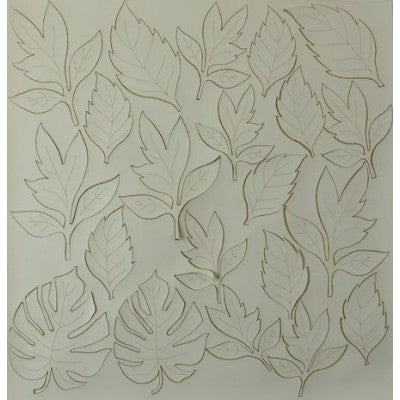 Eco Pelle Nappa Foglie Col. Ice