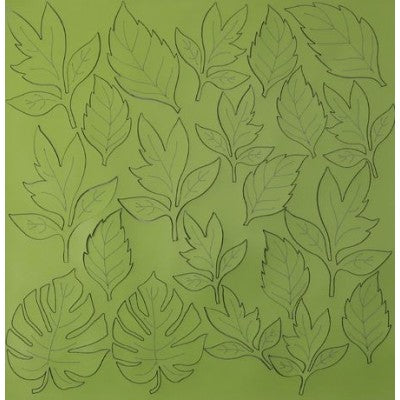 Eco Pelle Nappa Foglie Color Mela