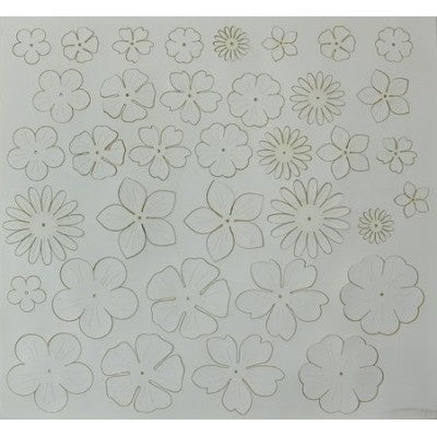 Eco Pelle Nappa Fiorellini Col. Bianco