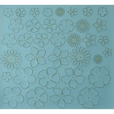 Eco Pelle Nappa Fiorellini Col. Cielo