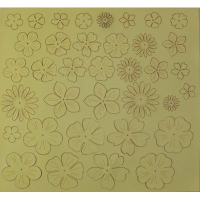 Eco Pelle Nappa Fiorellini Col. Cedro