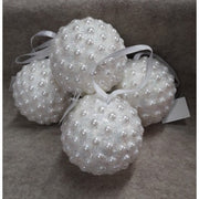 Set 4 Pendenti Sfera Con Perle