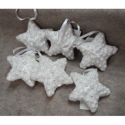 Set 6 Pendenti Stella Con Perle