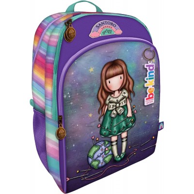Zaino Large 3 Cerniere Santoro Gorjuss Be Kind To Our Planet