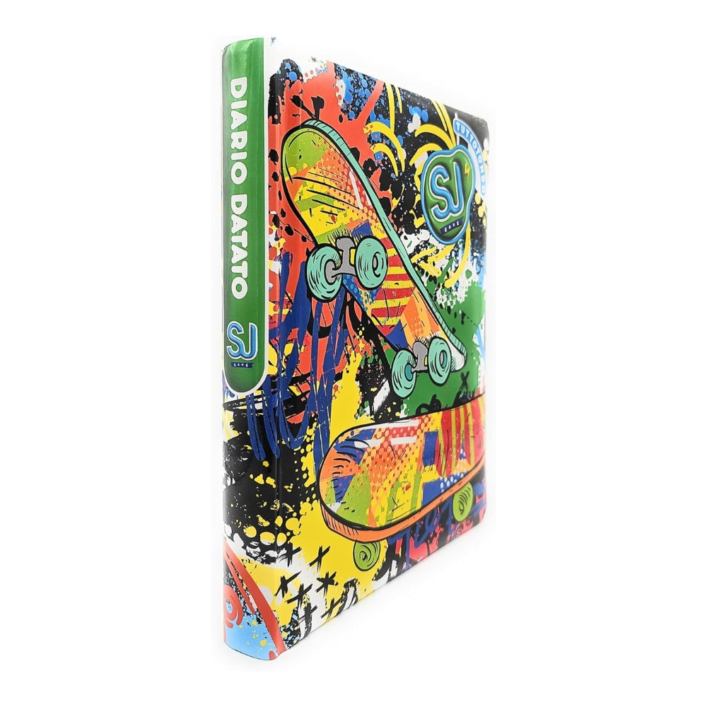 Diario Standard Giornaliero SJ Gang Boy, Datato 2025-2026, 10 Mesi - Fantasie Assortite