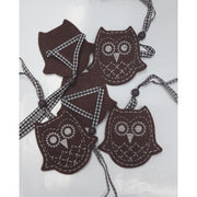 Gufetti In Feltro Con Laccio Marroni – 5 Pz