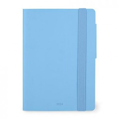 Agenda Giornaliera Small Legami 2024 Crystal Blue, 12 Mesi - Azzurro