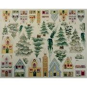 Velluto Deco' Stampato Nordic Village - Renkalik