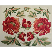 Velluto Deco' Stampato Floral Red Passion Cm.27x32