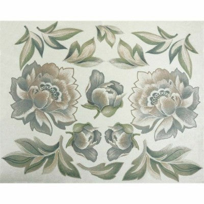 Velluto Deco' Stampato Floral Pastel Glamour Cm.27x32
