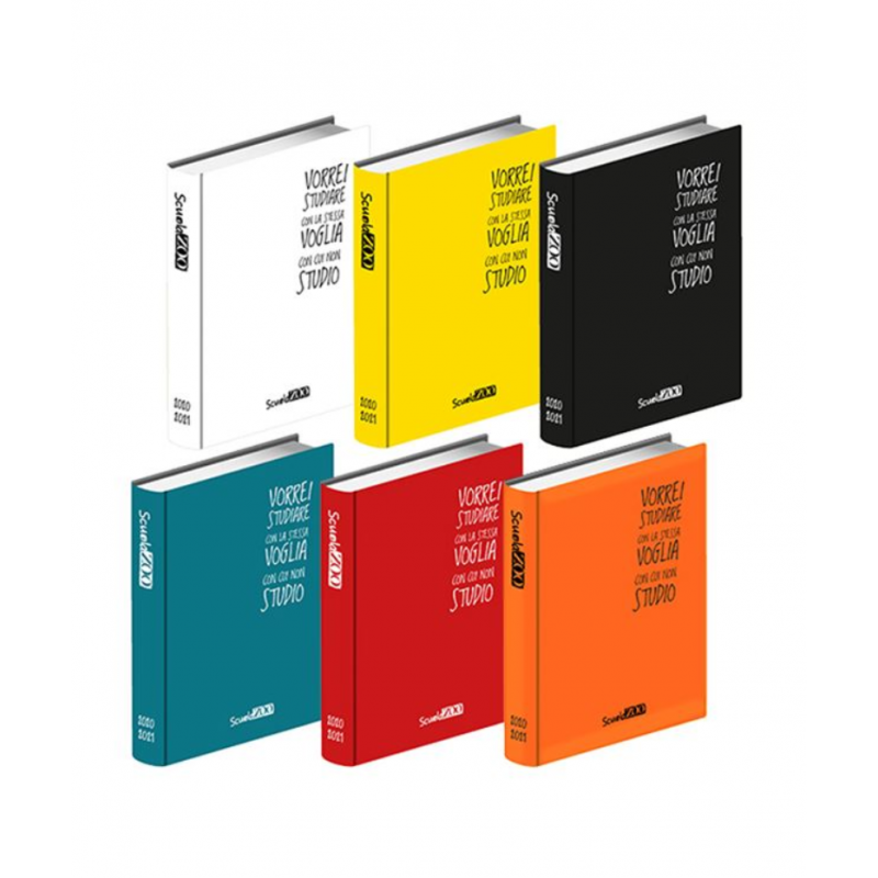 Diario Scuolazoo 2020/2021 16 Mesi Pocket - Colori Assortiti