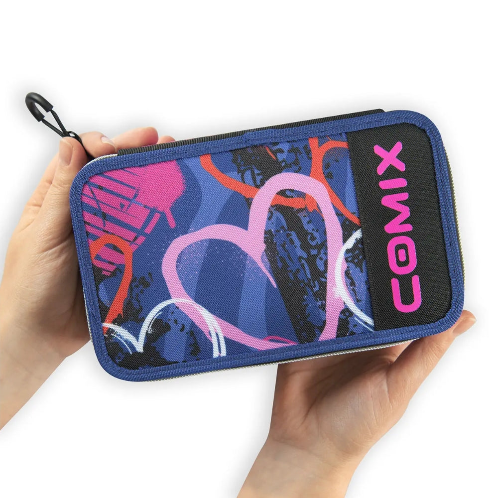 Astuccio 3 Zip Comix WBS Sprayheart Completo – Viola