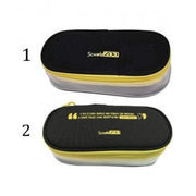 Astuccio Ovale Scuolazoo - Nero Giallo Con Lato Trasparente