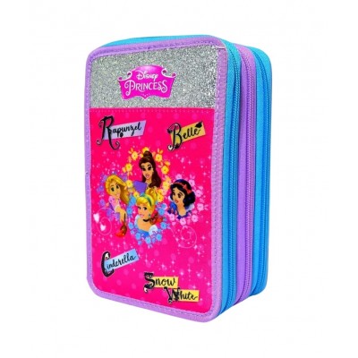 Astuccio Tre Zip Seven Disney Princess