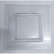 Piatto Vetro Quadrato 31x31 Cm