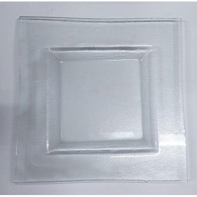 Piatto Vetro Quadrato 31x31 Cm