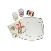 Piatto Vetro Quadrato 27x27 Cm