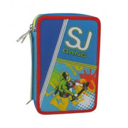 Astuccio Maxi 2 Zip Seven Boy Sj Gang