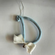 Pallina Natale Iniziale Personalizzabile - Celeste