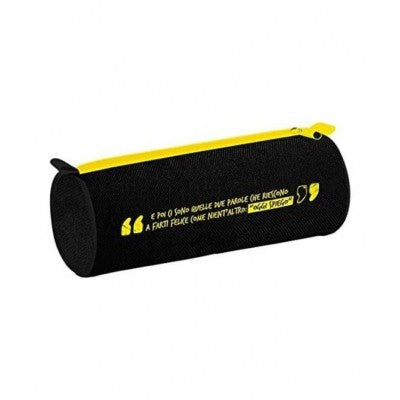 Astuccio Tombolino Scuola Zoo Nero - Trasparente