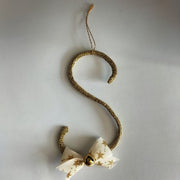 Pallina Natale Iniziale Personalizzabile - Oro Glitter