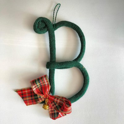 Pallina Natale Iniziale Personalizzabile - Verde