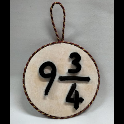 Cerchio Harry Potter A Rilievo, Binario 9 3/4, Decorato A Mano, Binario 9 3/4, 15 Cm