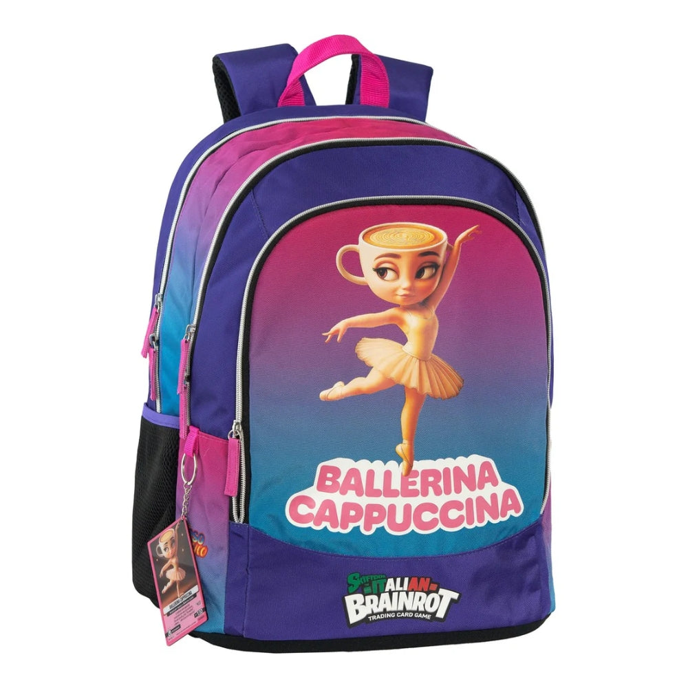 Zaino Organizzato Skifidol Italian Brainrot Ballerina Cappuccina