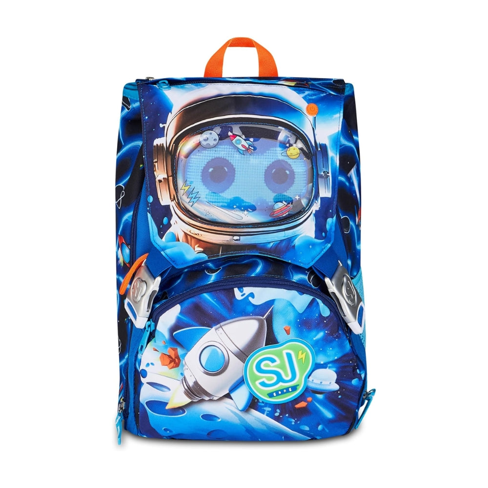 Sj Gang Style Jam Gang Zaino Scuola Estensibile Big Space Led Boy – Blu, 24 L