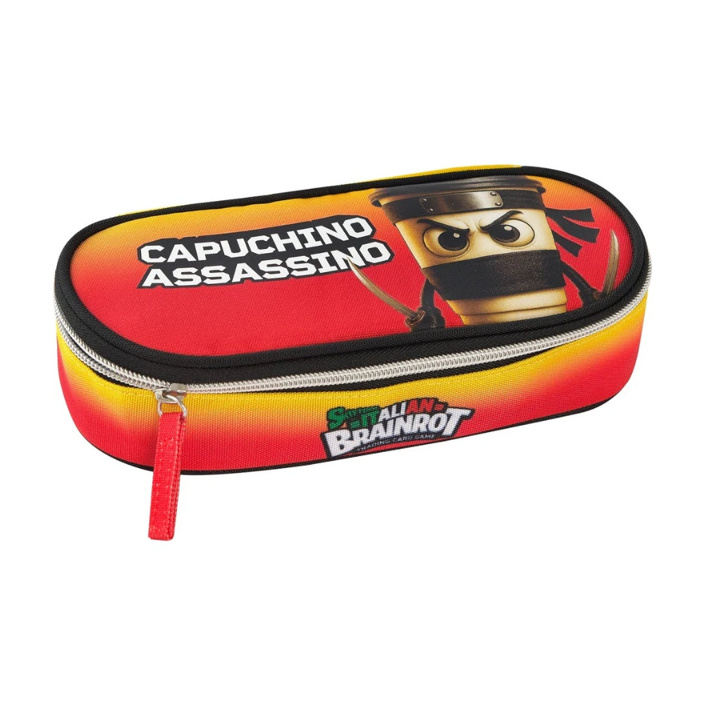 Astuccio ovale Skifidol Italian Brainrot Cappuccino Assassino