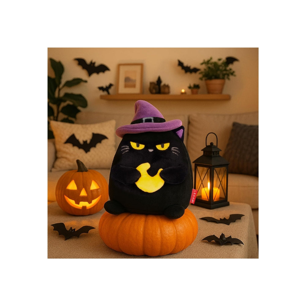 Legami – Peluche Plush Super Soft Halloween “Kitty” | Mini, Sta in Piedi da Solo, con Carta d’Identità, 14 x 17 cm