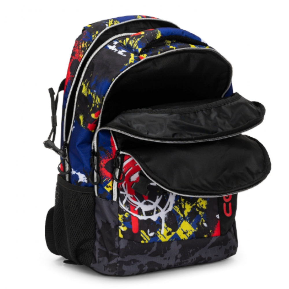 Zaino Organizzato Comix WBS Skull – Nero/Rosso