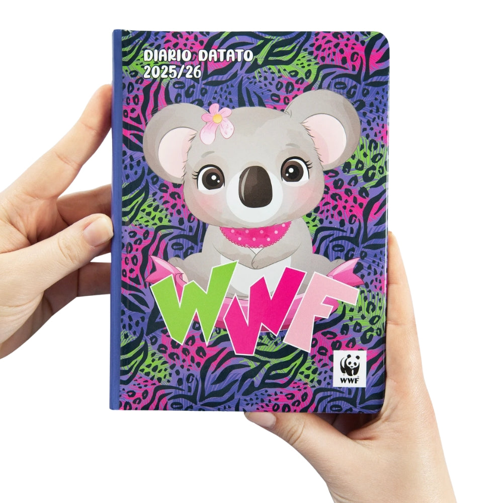 Diario Standard Giornaliero WWF Koala, Datato 2025-2026, 12 Mesi - Franco Cosimo Panini