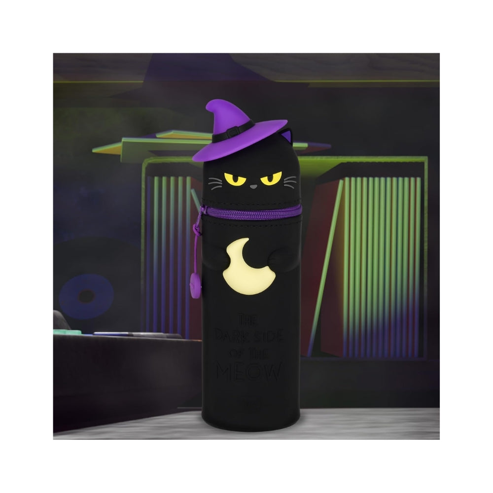 Legami - Kawaii Astuccio Scuola Halloween 2025 in Morbido Silicone, Black Kitty (Limited Edition)
