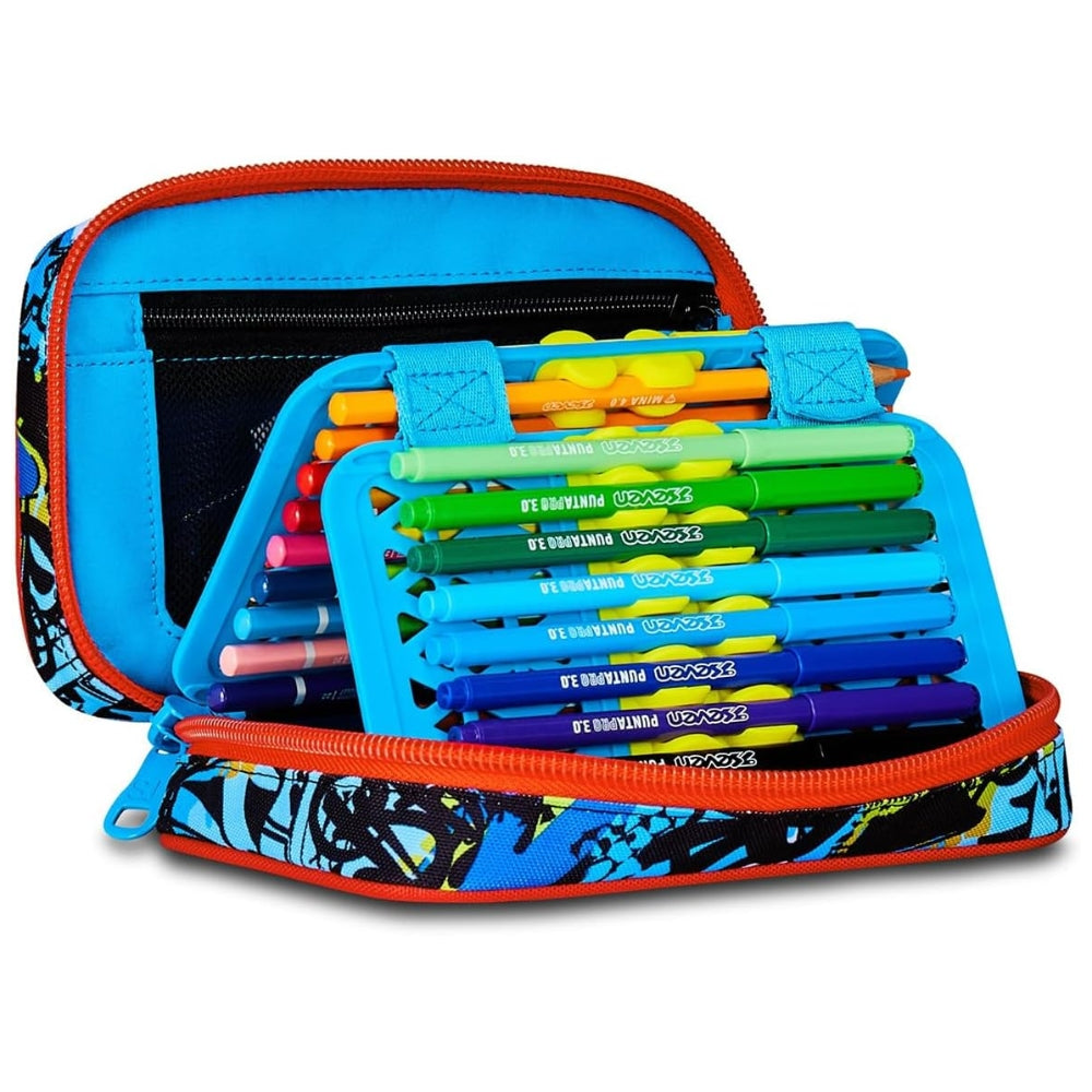 Astuccio Completo 1 Zip Sj Gang Speed Pad New - Fantasys Boy – Blu/Rosso