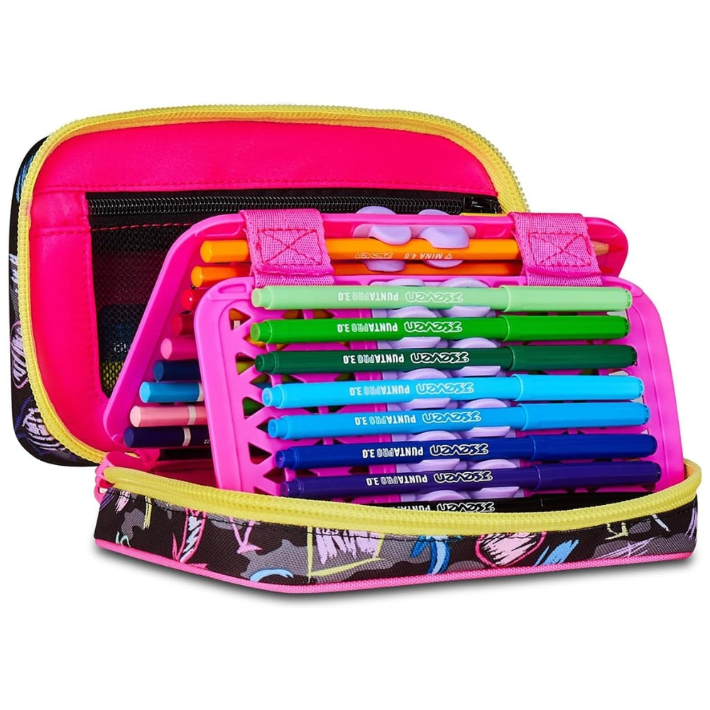 Astuccio Completo 1 Zip Sj Gang Speed Pad New - Game Led Girl - Fucsia/Rosa