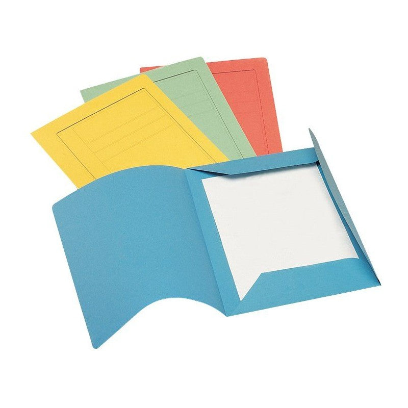 20 Cartelline Tre Lembi Manilla, Buffetti, Cartoncino 250 G/mq, 34,5x25 Cm - Colori Assortiti