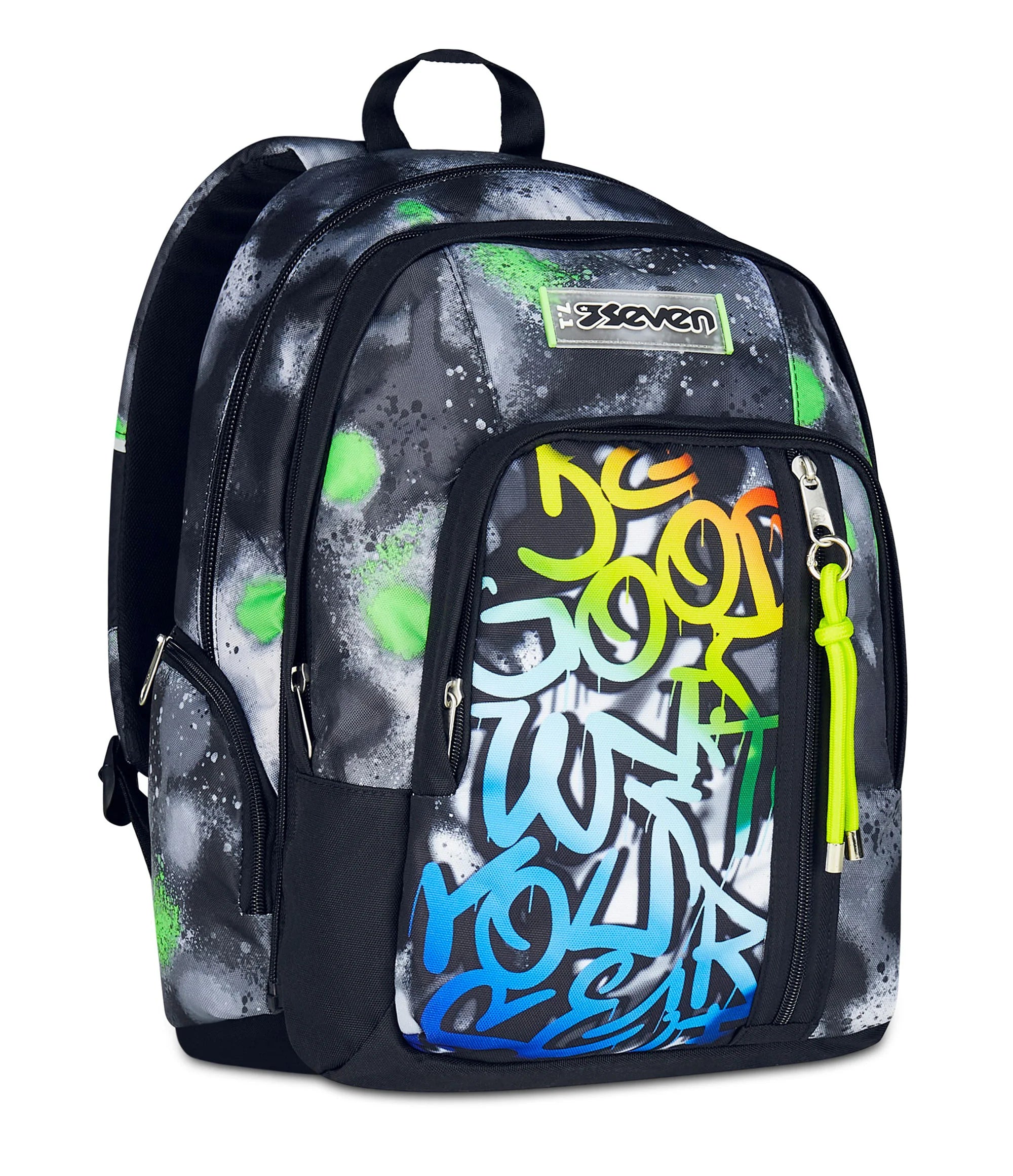 Zaino Seven Dual Detach - Sprint Paint Boy - Grigio/Verde