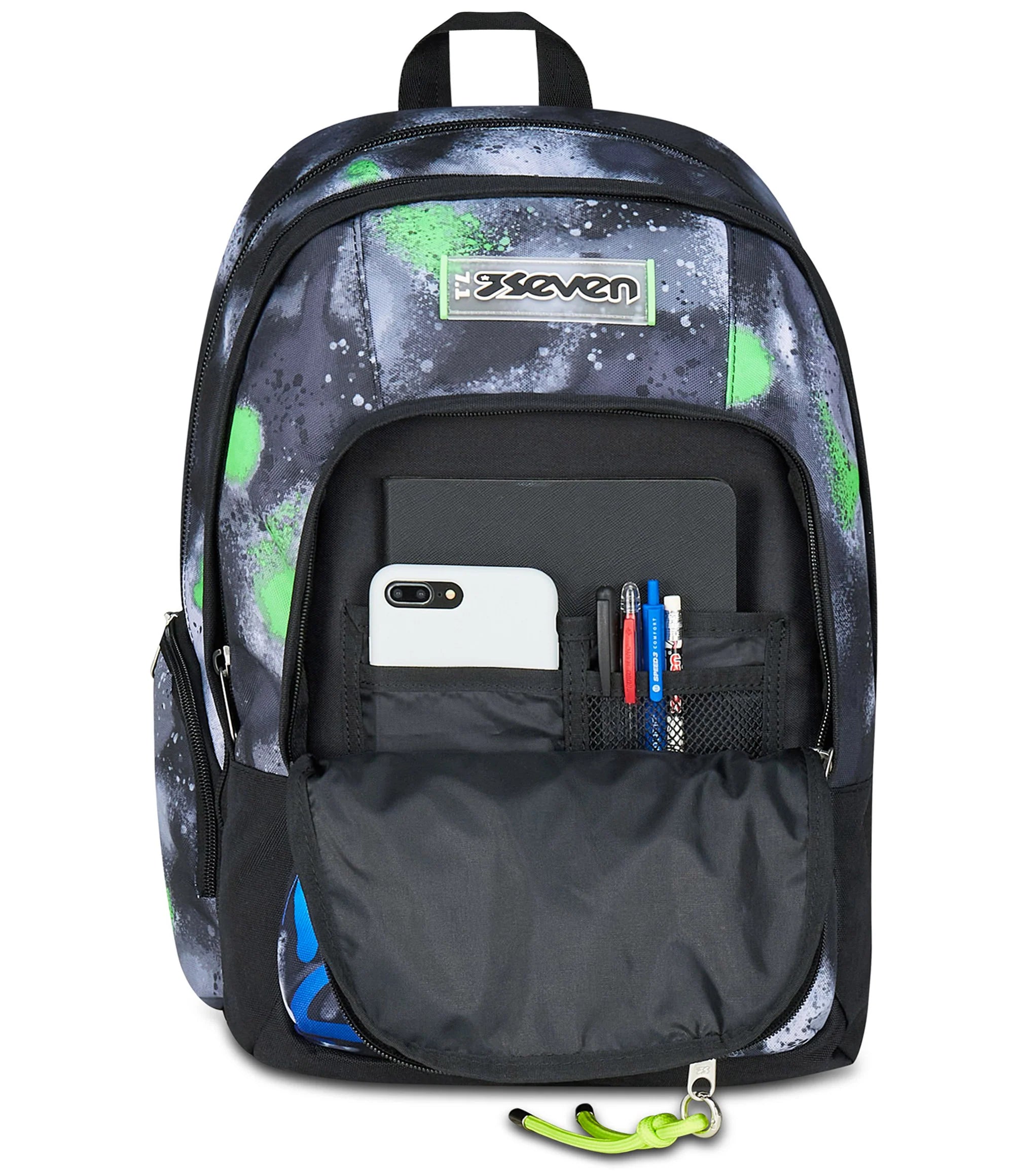 Zaino Seven Dual Detach - Sprint Paint Boy - Grigio/Verde