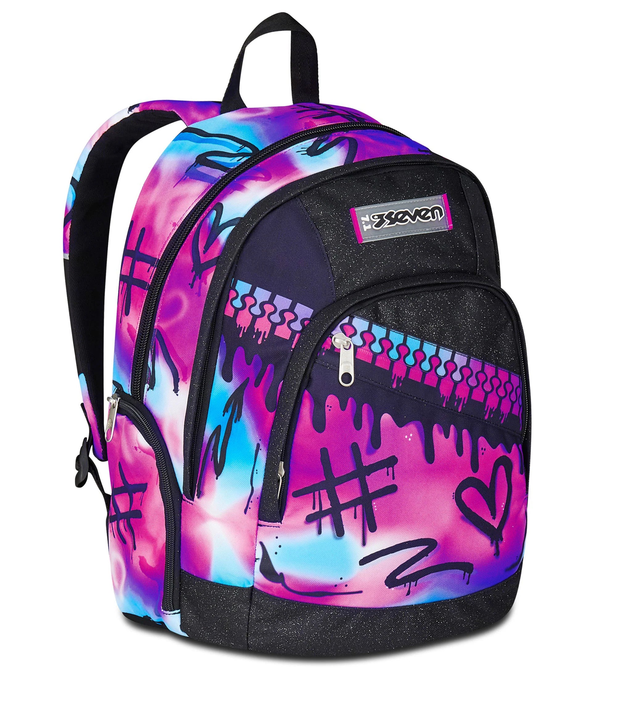 Zaino Seven Dual - Sprint Paint Girl - Fucsia/Azzurro