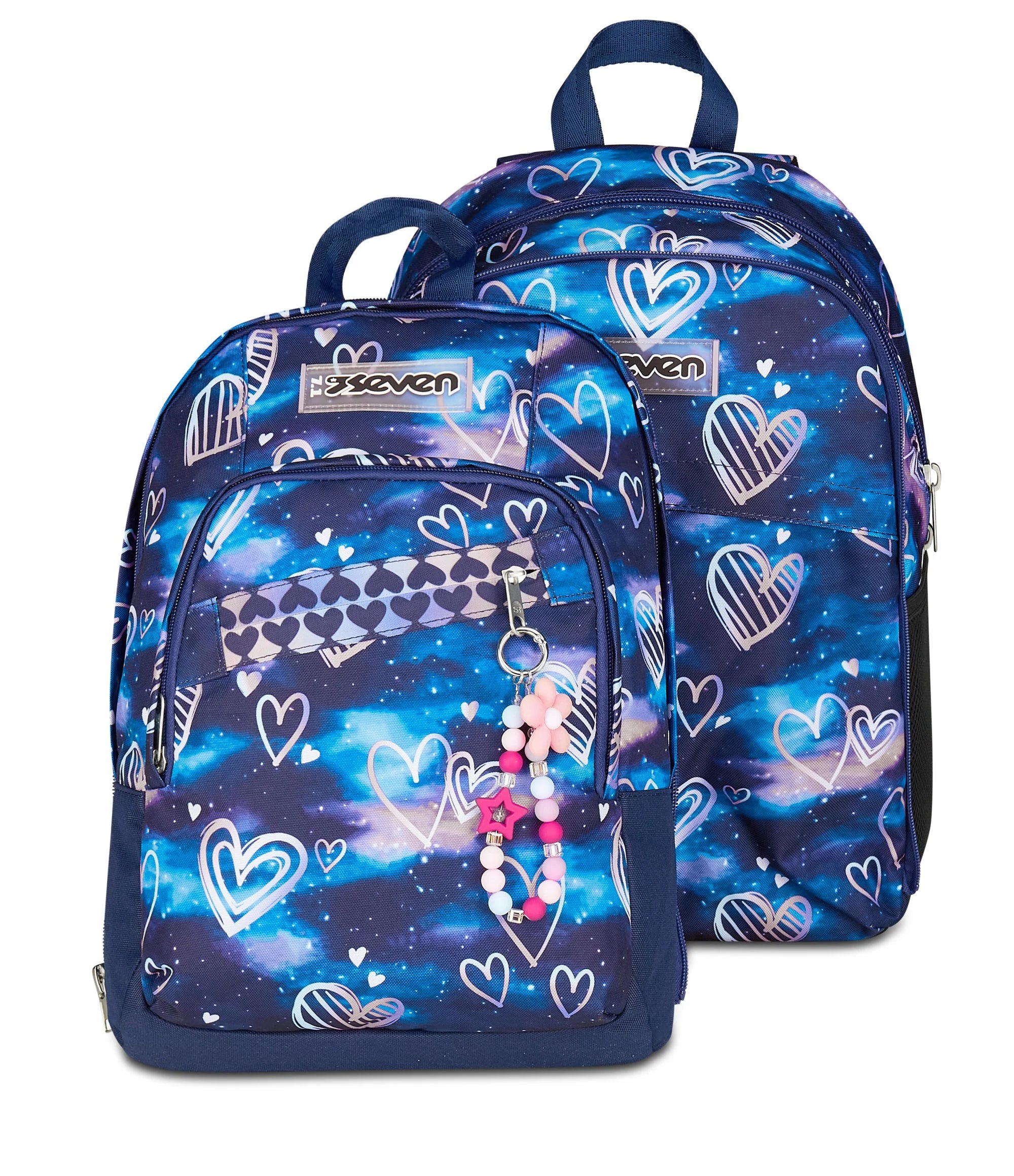 Zaino Seven Dual Detach - Gloomy Heart - Fucsia/Azzurro