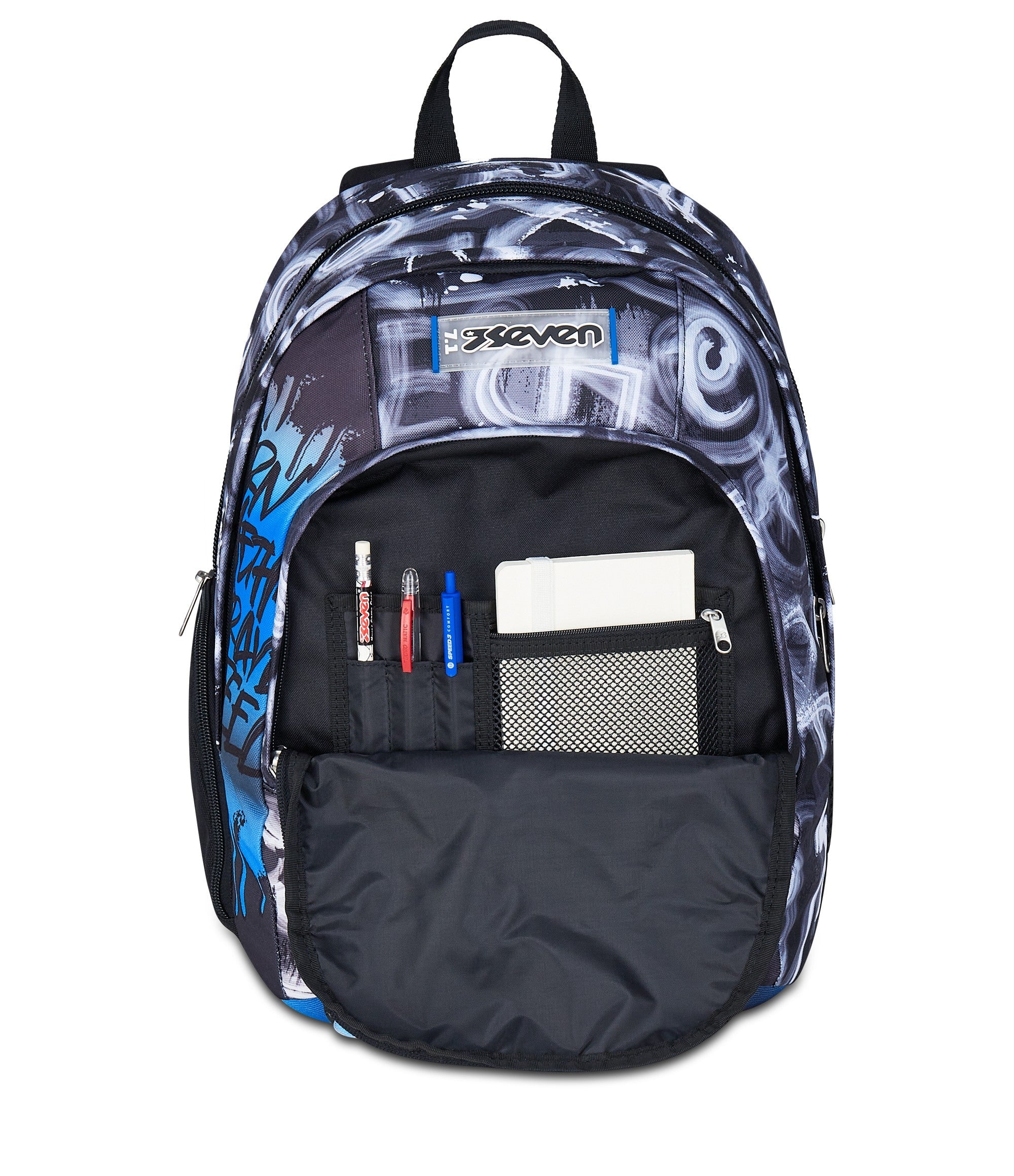 Zaino Seven Dual - Quick Graffiti Boy - Azzurro/Grigio