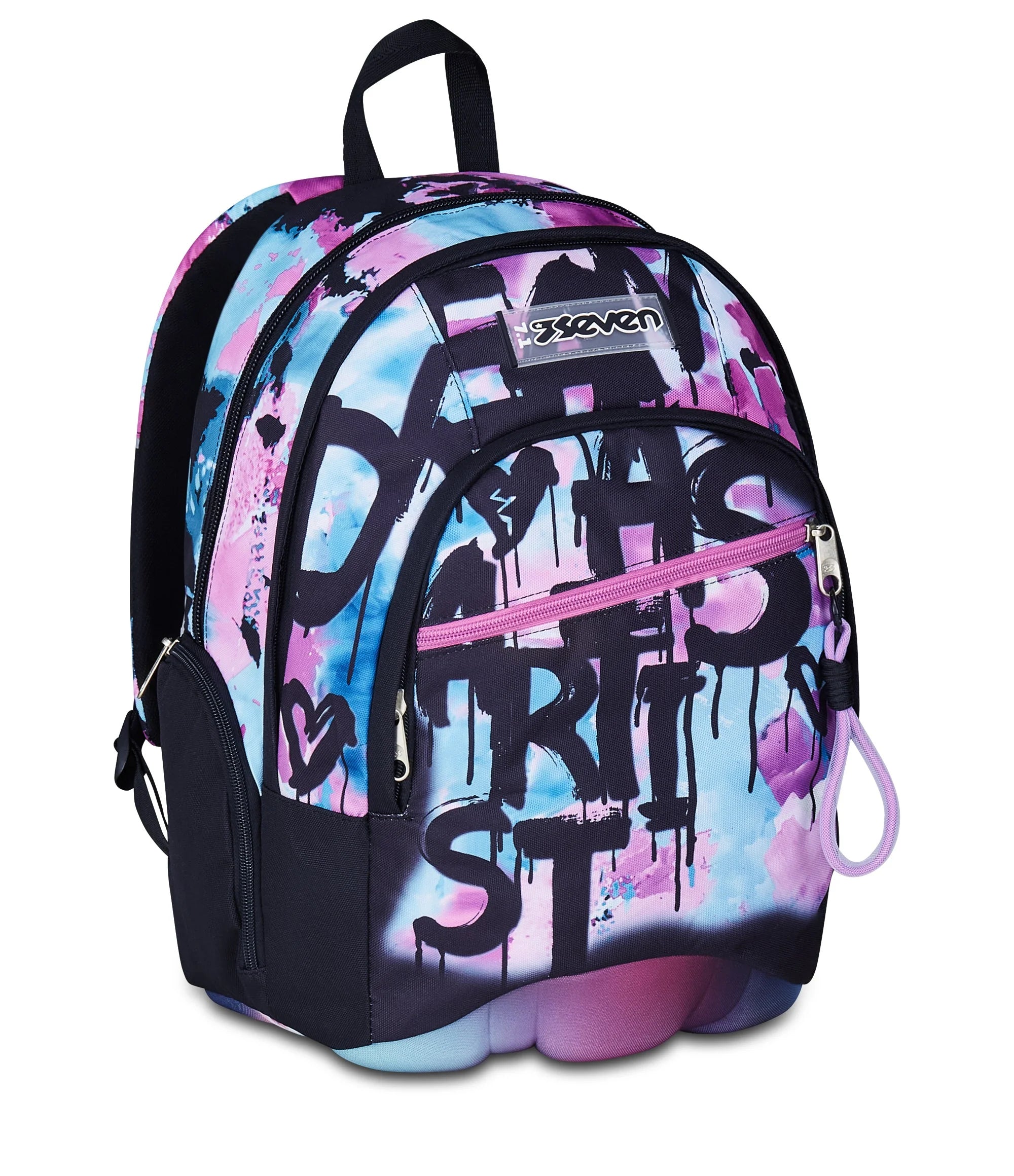 Zaino Seven Dual - Quick Graffiti Girl - Azzurro/Viola