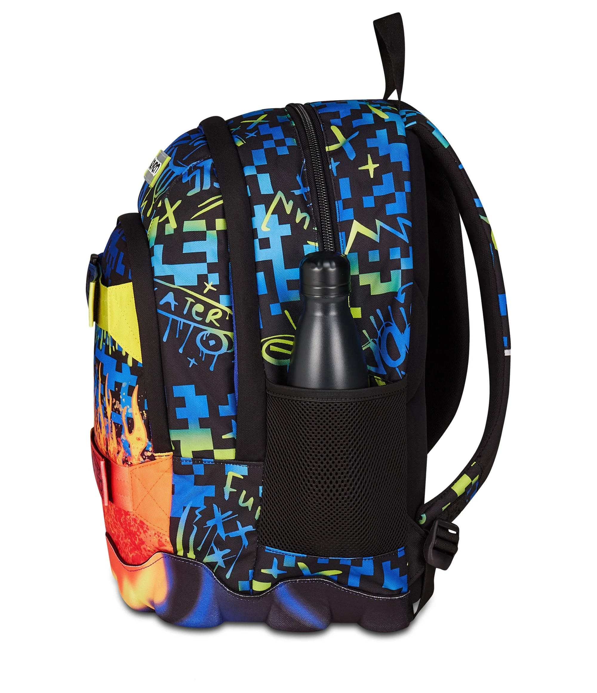 Zaino Seven Dual - Scribbled Flame - Blu/Giallo
